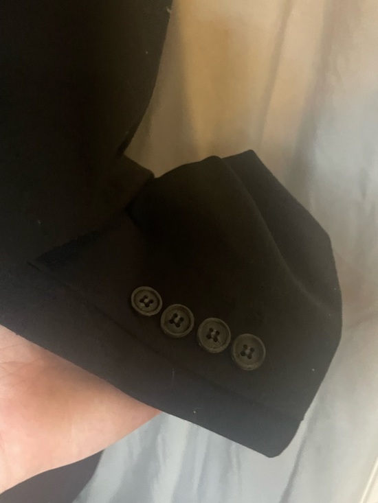 Worthington Black Blazer with Red Ruffle Blouse - Picture 7 of 8